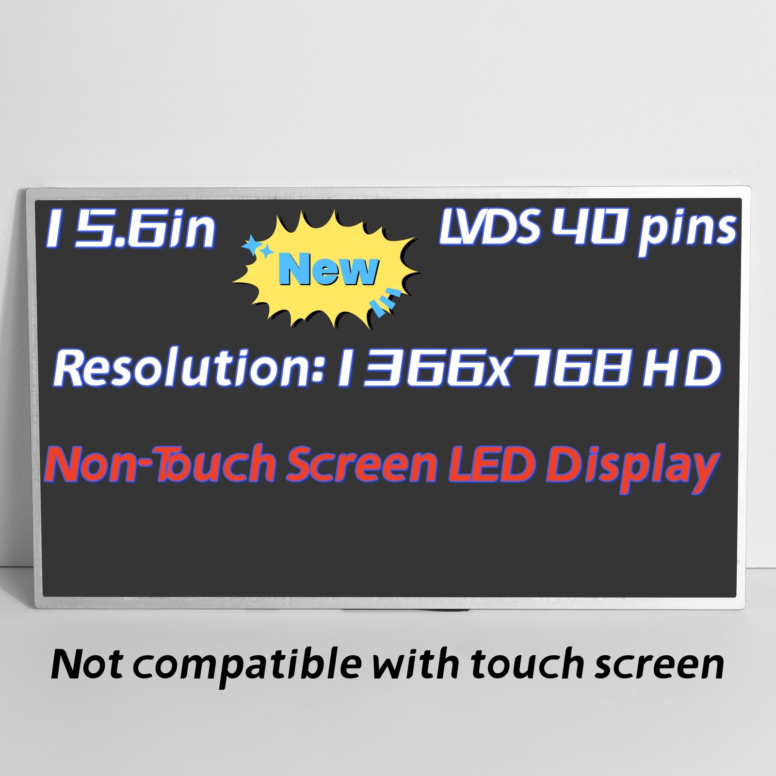 New 15.6" WXGA 40pin LED Non-Touch LCD screen for HP 2000-2D49WM 2000-2D19WM