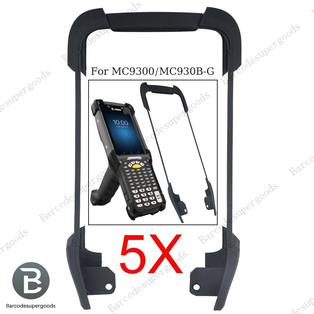 5pcs Black Silicone Middle Rubber Cover shell For Zebra Symbol MC9300, MC930B-G