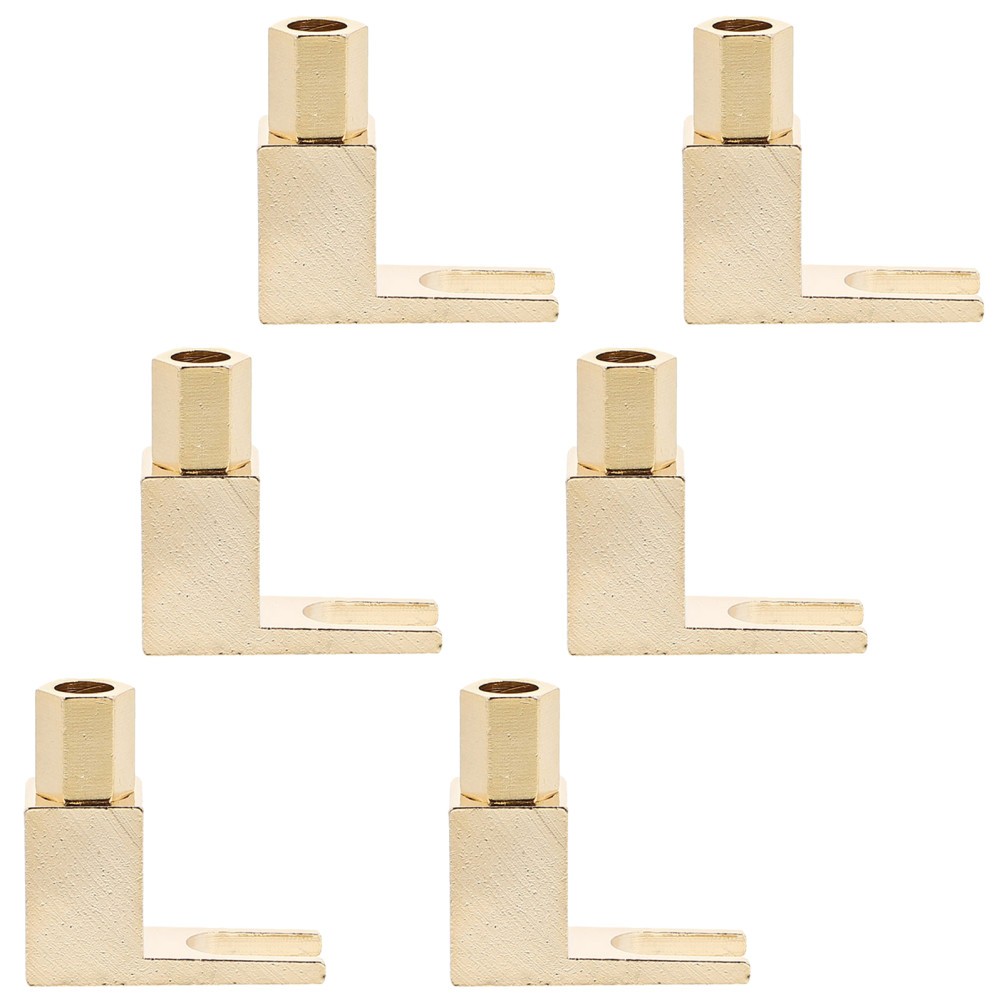 12Pcs Gold Plated Copper Audio Terminal Fitting for Theater and Amplifier Wire