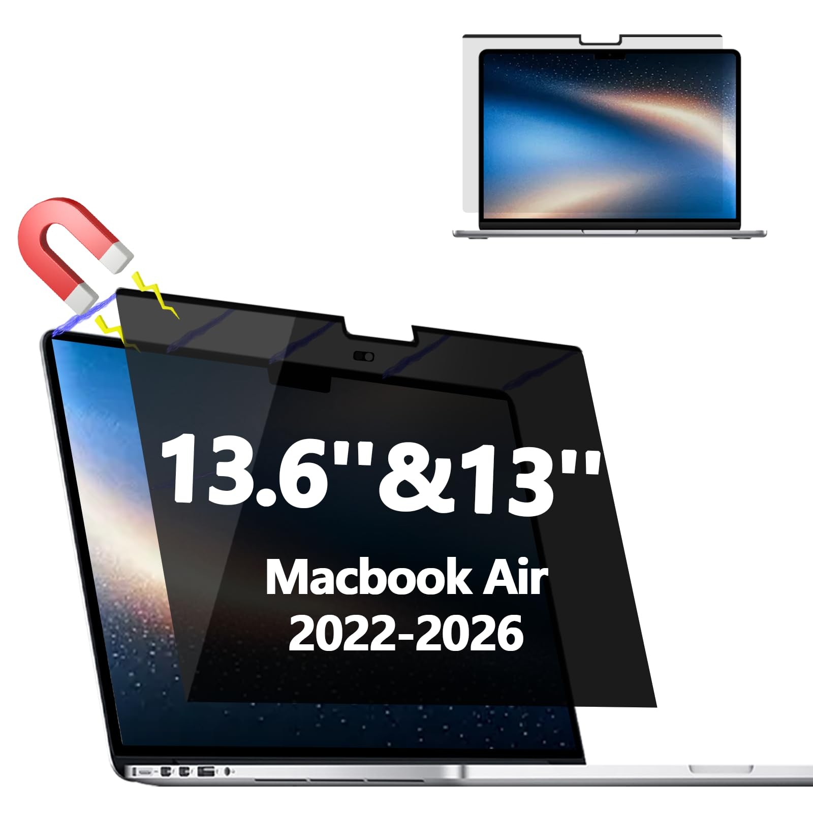 Magnetic Privacy Screen MacBook Air 13 &13.6'' (2022-2026, M2-M5)