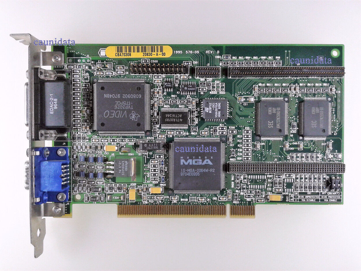 PCXGA-AA MGA-MIL/2/DEC2  2MB PCI MGA MATROX MILLENIUM GRAPHICS CARD W/WARRANTY