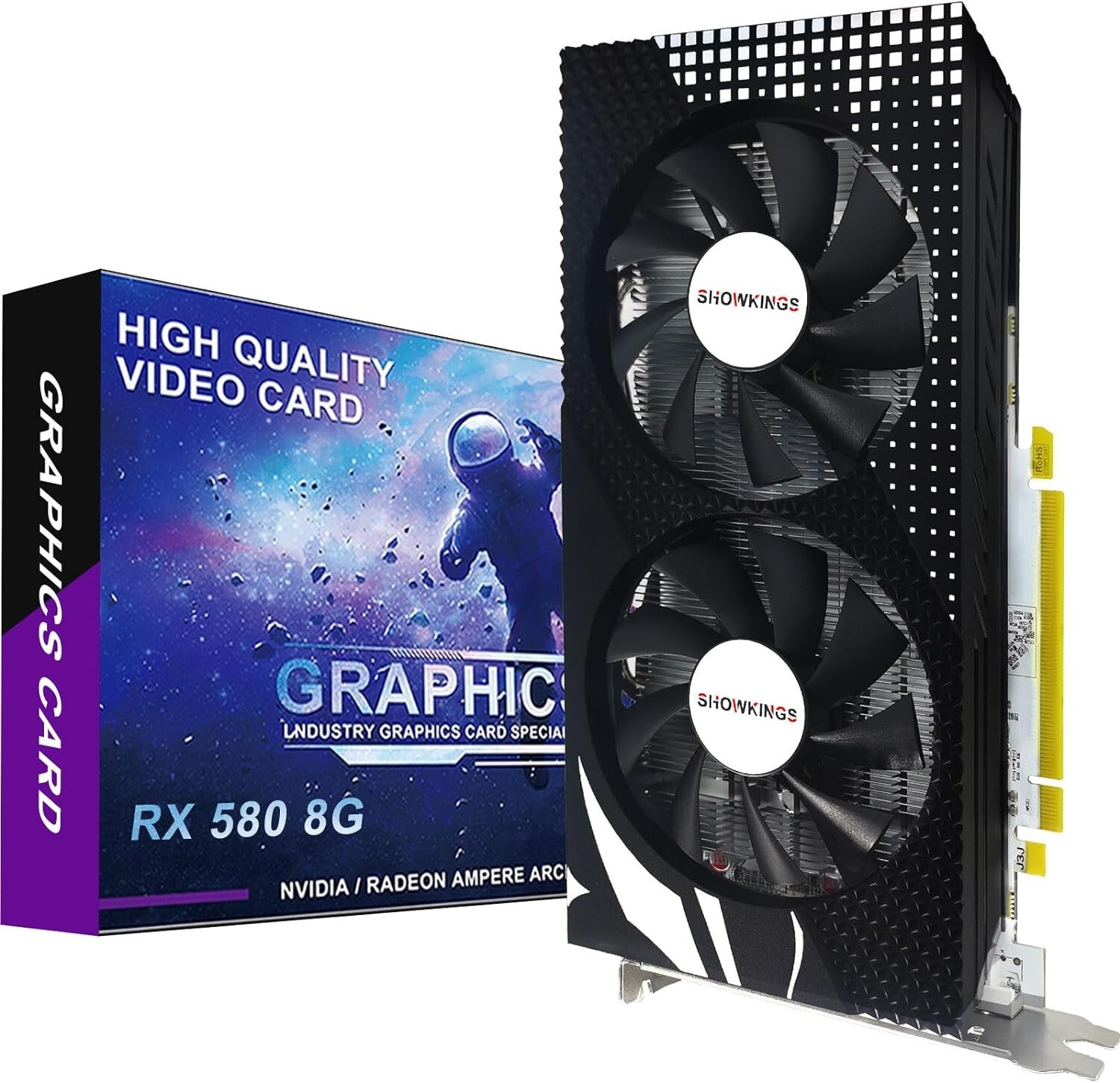 Graphics Card Radeon RX 580 8GB GPU, New/Unopened, Fast PC Gaming/Office Work.