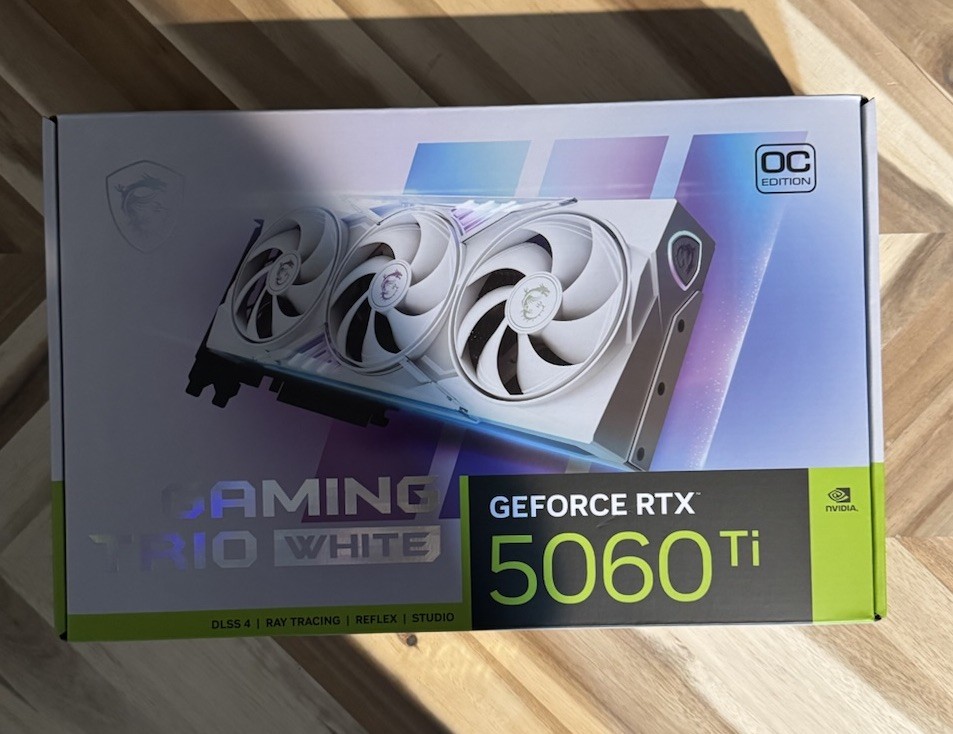 MSI GeForce RTX 5060 Ti 8GB GAMING TRIO WHITE Graphics Card
