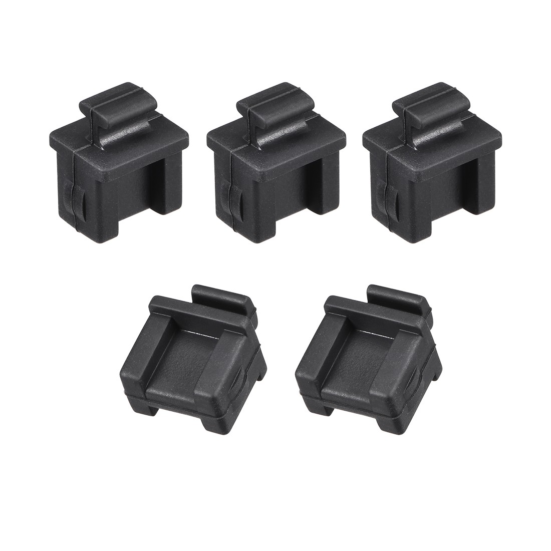 5Pcs Silicone SFP Anti-Dust Stopper Cap Cover Black