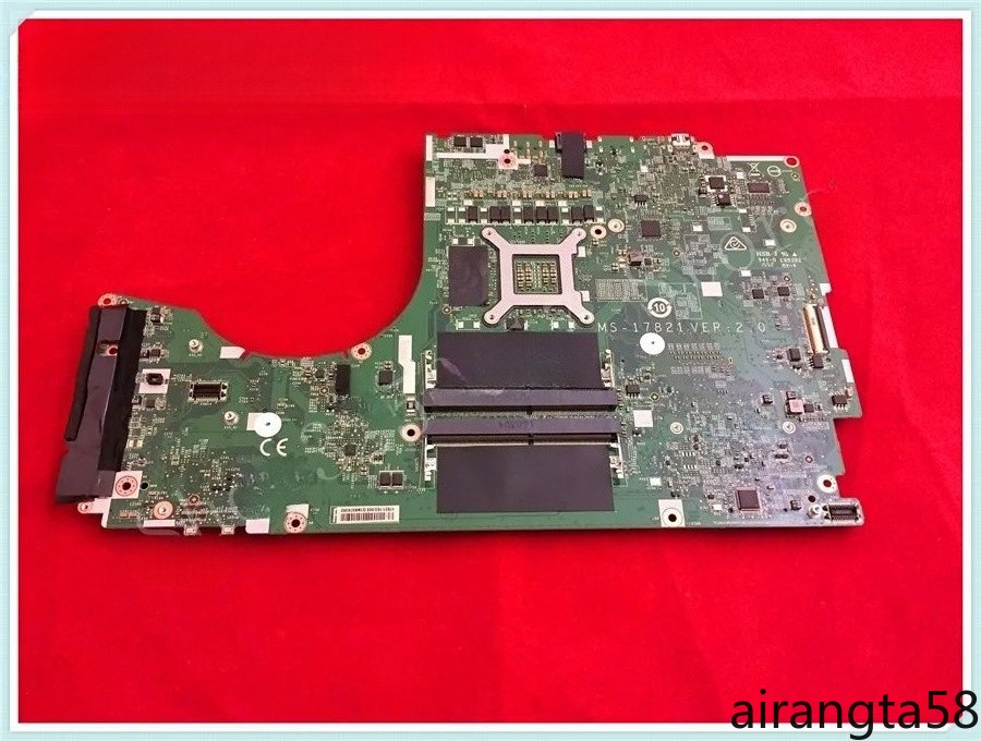For MSI GT72 GT72S 6QE 2QD MOTHERBOARD MS-17821 MS-1782 SR2FQ i7-6700HQ REV 2.0