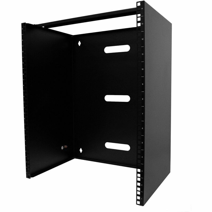 StarTech 14U Wall Mount Rack, 14in Deep, 19 inch Wall Mount Network Rack, Wall