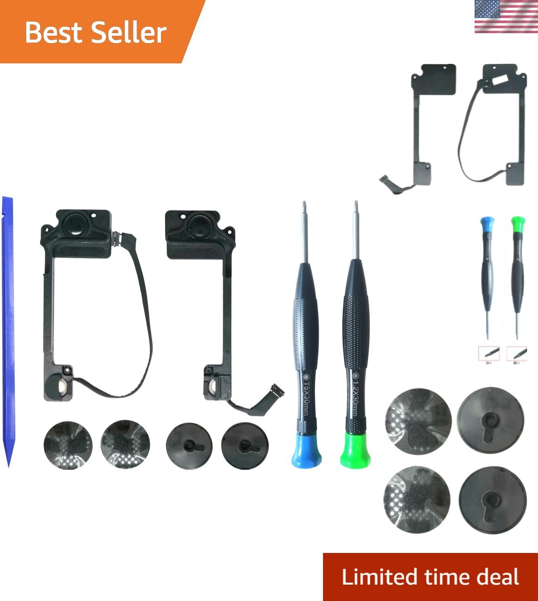 1 Set Left Right Internal Speaker Set Replacement for 13" A1502 2013-2015