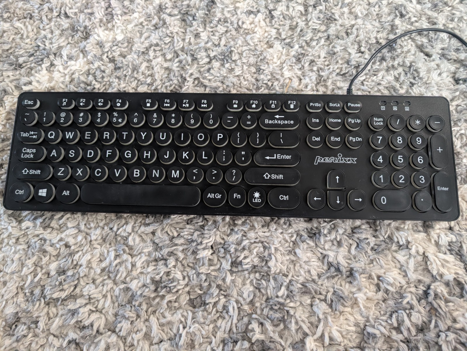 Perixx PERIBOARD-317 Wired Backlit USB Keyboard  Illumination