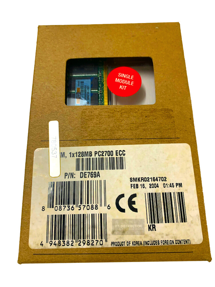DE769A I GENUINE HP 128MB DDR SDRAM Memory Module BRAND NEW
