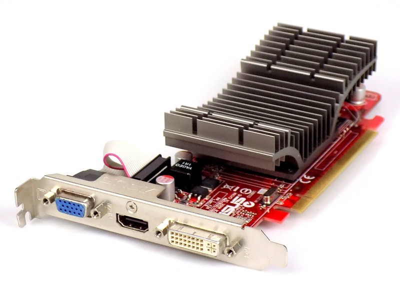 512MB Asus ATI Radeon HD 4350 Passive GDDR2 PCI-E x16 Graphics Card DVI-I VGA HDMI