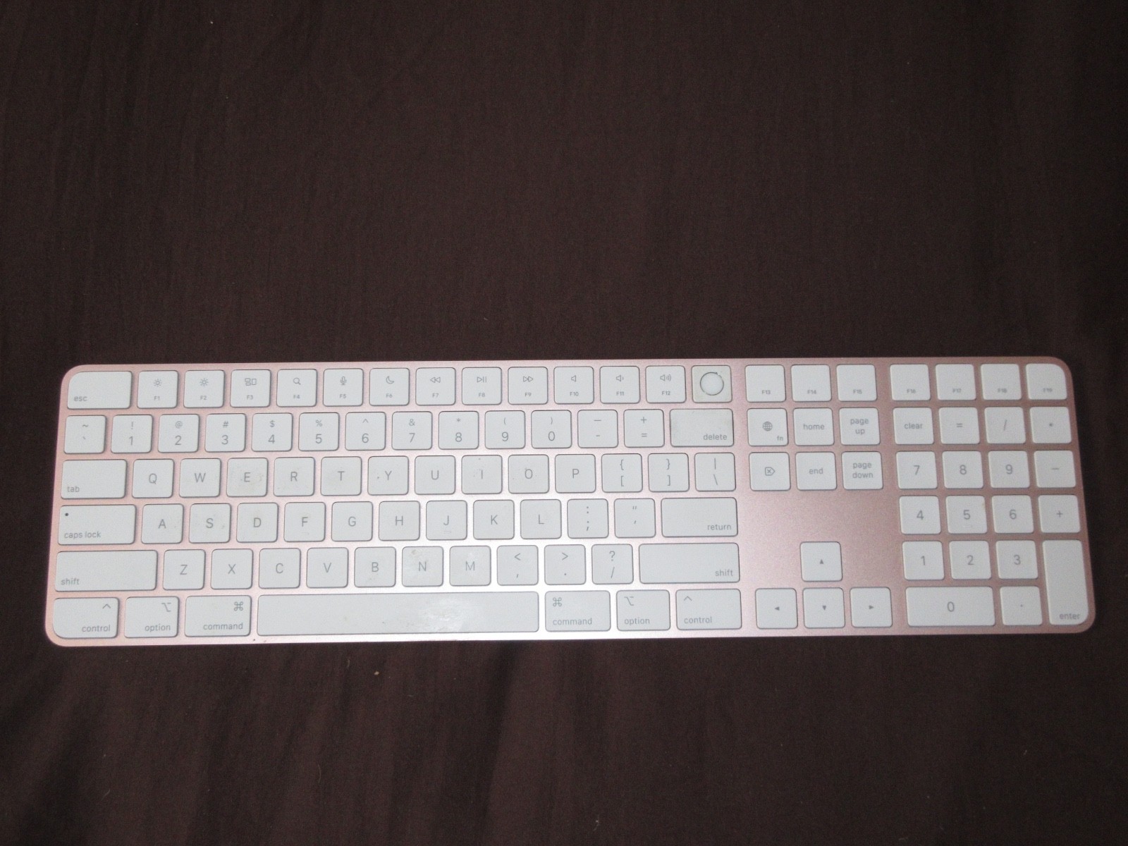Apple Magic Keyboard with Touch ID and Numeric Keypad Model A2520 Rose Gold