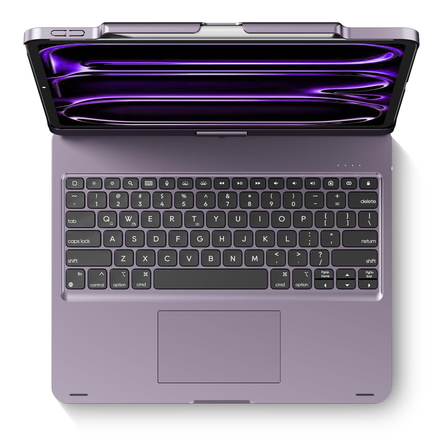 edaiser Swivel Keyboard Case iPad Air/Pro 13" & Pro 12.9" 3rd-6th Purple