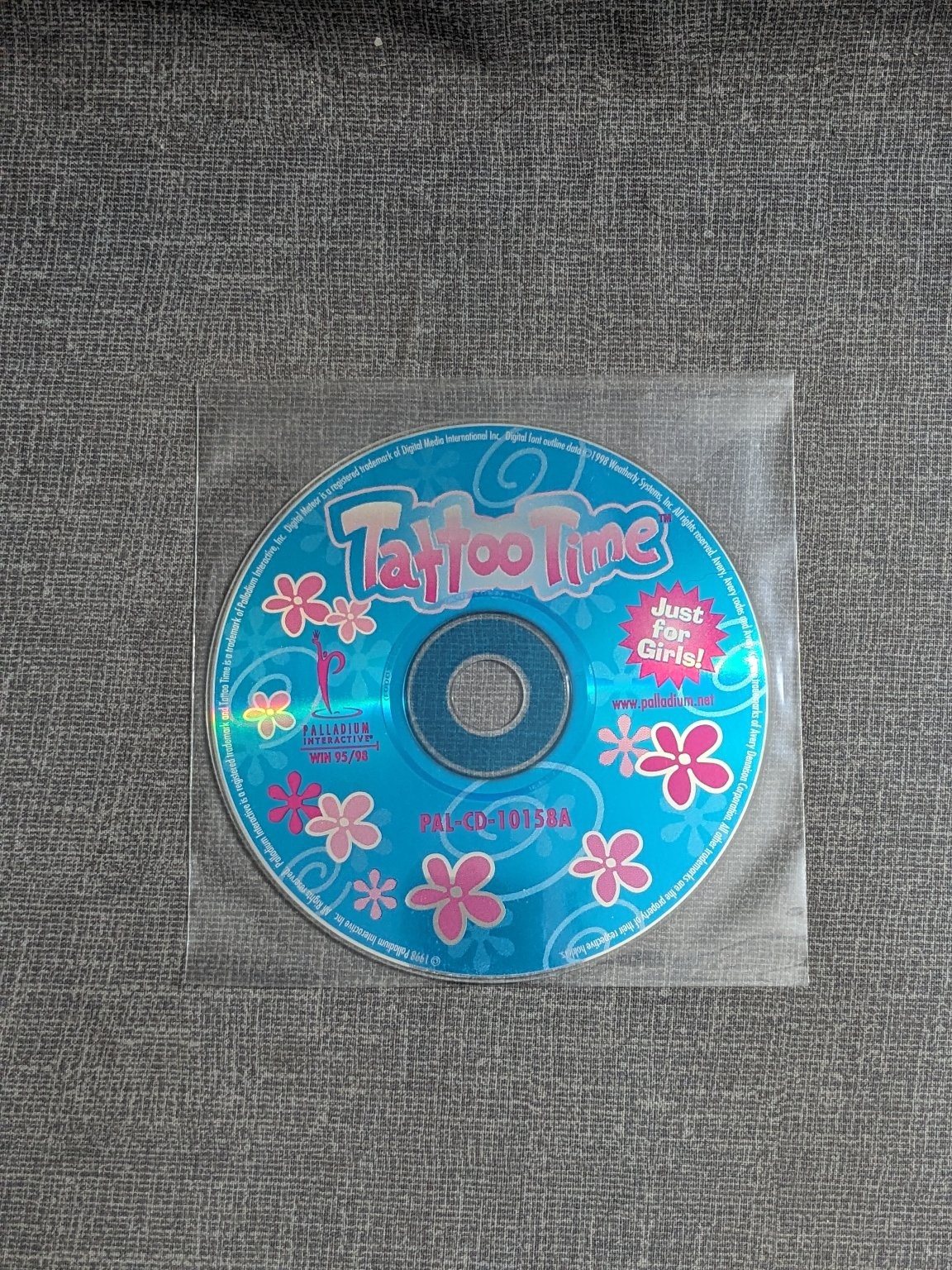 Tattoo Time Just for Girls CD-ROM Software Palladium Interactive WIN 95/98