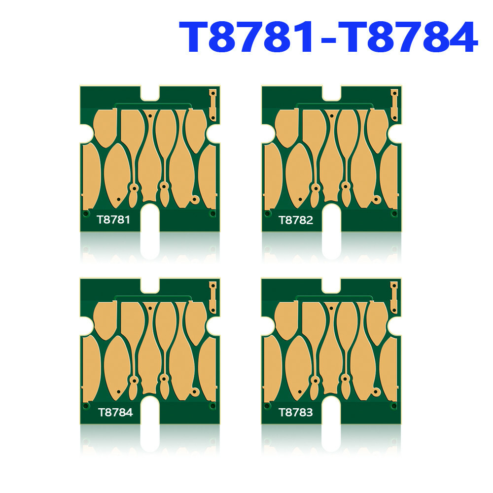 T8781-T8784 Ink Cartridge Chip for Epson WorkForce Pro WF-R5190 WF-R5690 Printer
