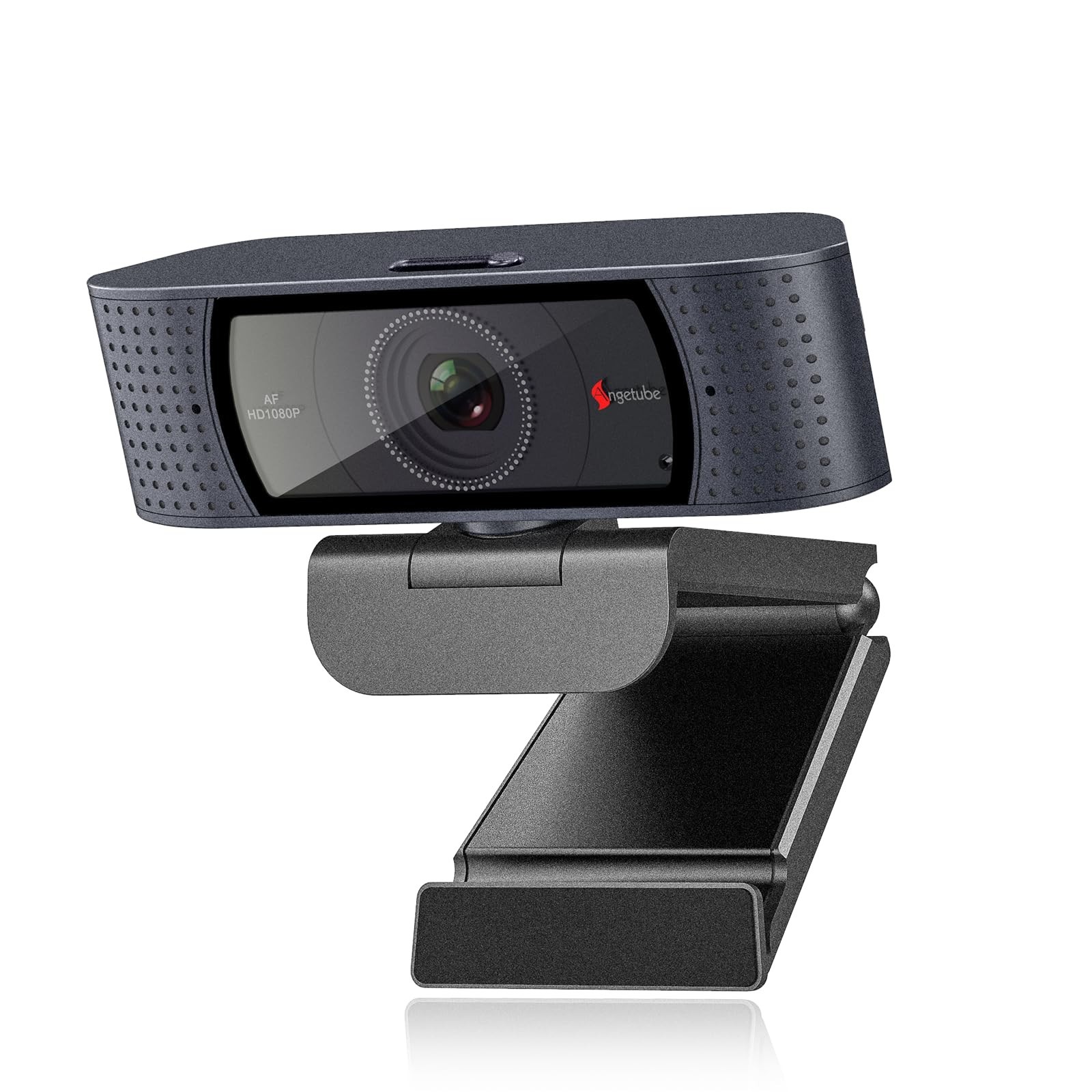 1080P Streaming Webcam for PC, Computer Camera with Privacy Cover, HD Video
