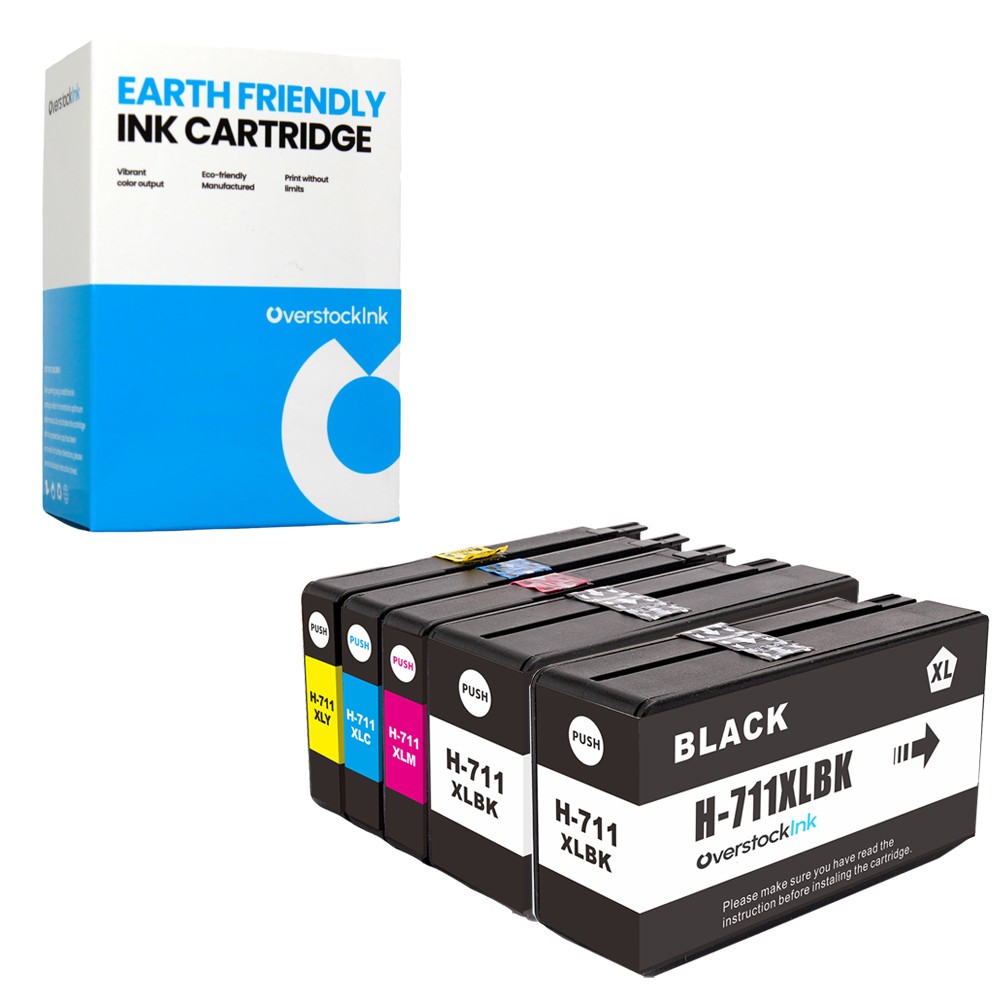 5PK Compatible OSI HP 711 Printer Ink Cartridges for HP DesignJet T120 T520 T530