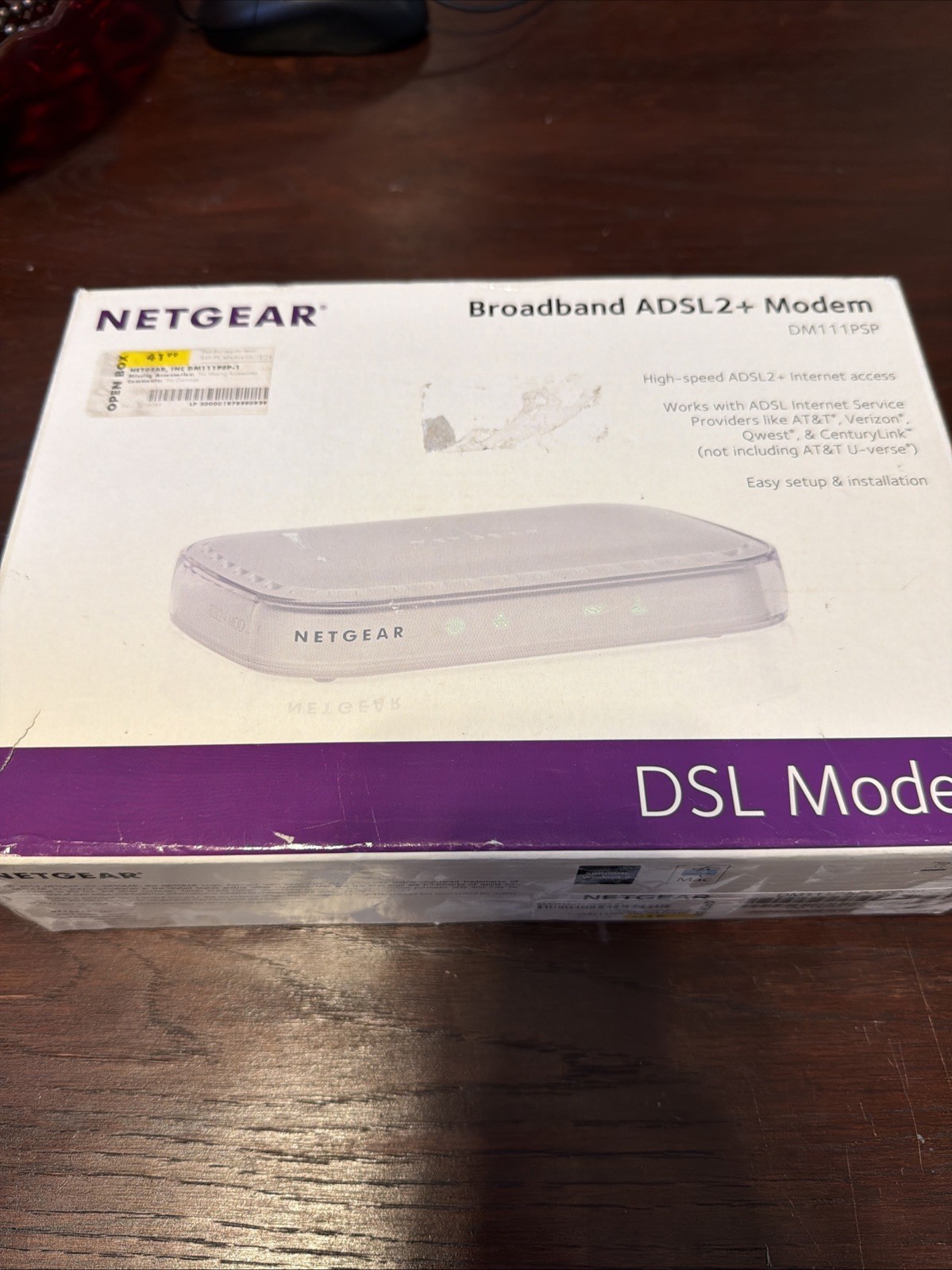 NETGEAR DM111PSP Broadband ADSL2+ Modem NEW Old Stock Original Box