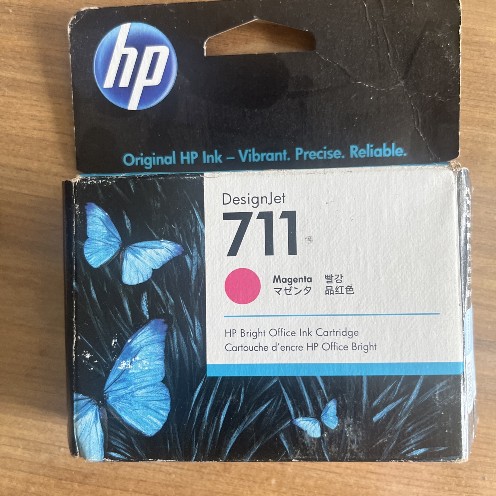 HP Genuine 711 Magenta DesignJet Ink Cartridge CZ131A 10/2022 New Sealed