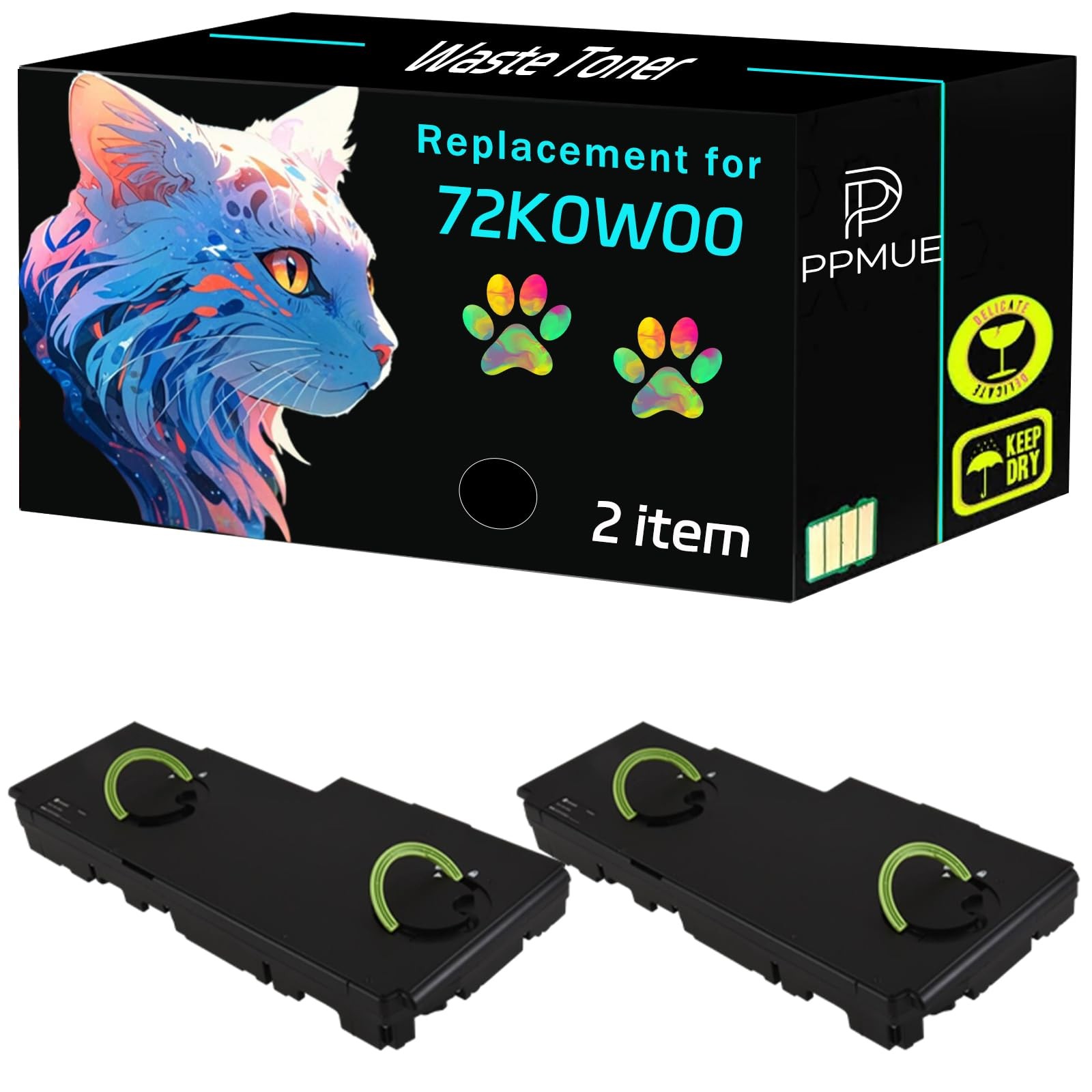 PPMUE High Yield 72K0W00 Waste Toner Container Compatible Lexmark CX860dtfe
