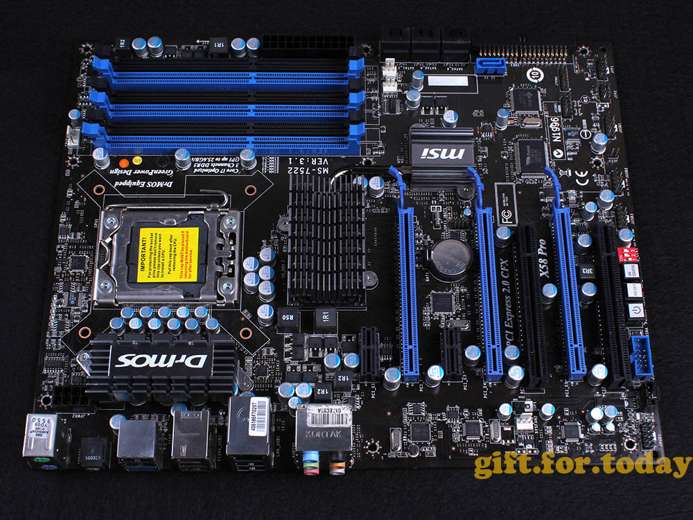 Original MSI X58 PRO-E X58 PRO Motherboard MS-7522 Intel X58 DDR3