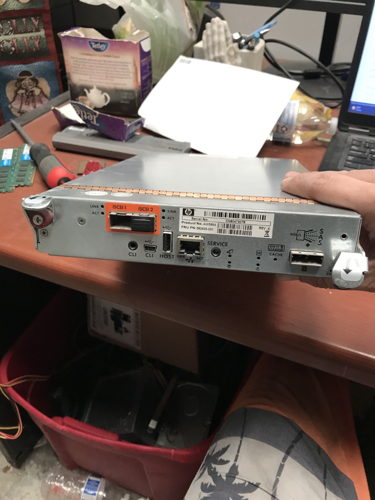 HP AW595A - HP P2000 G3 10Gbe ISCSI Controller