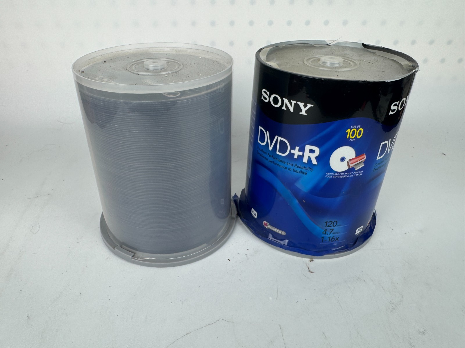Sony DVD+R Disc Spindles Lot of 2