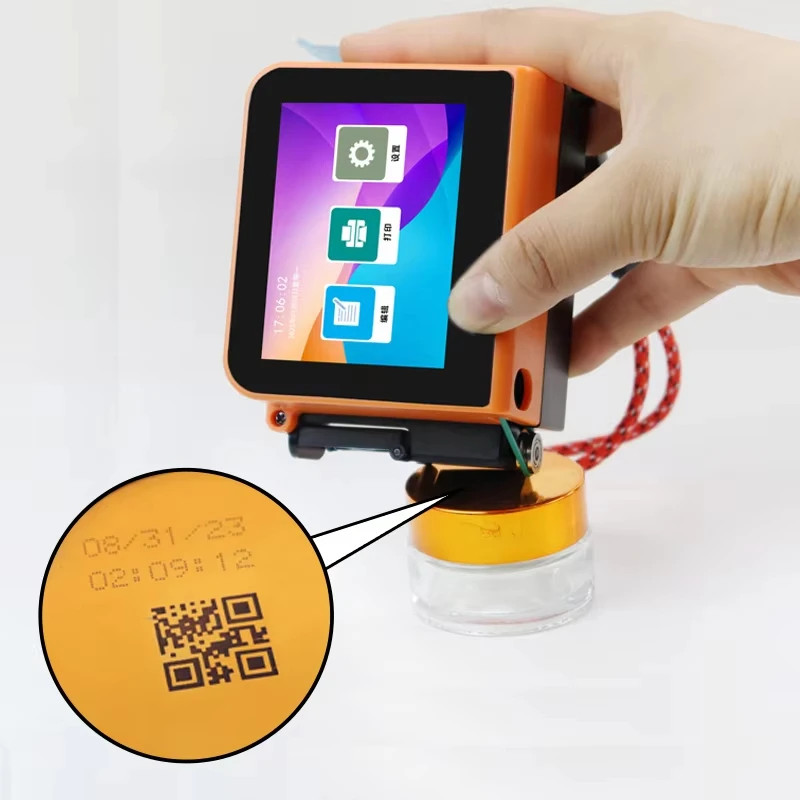Mini Handheld Inkjet Printer 12.7mm Date Batch for Coffee Boxes