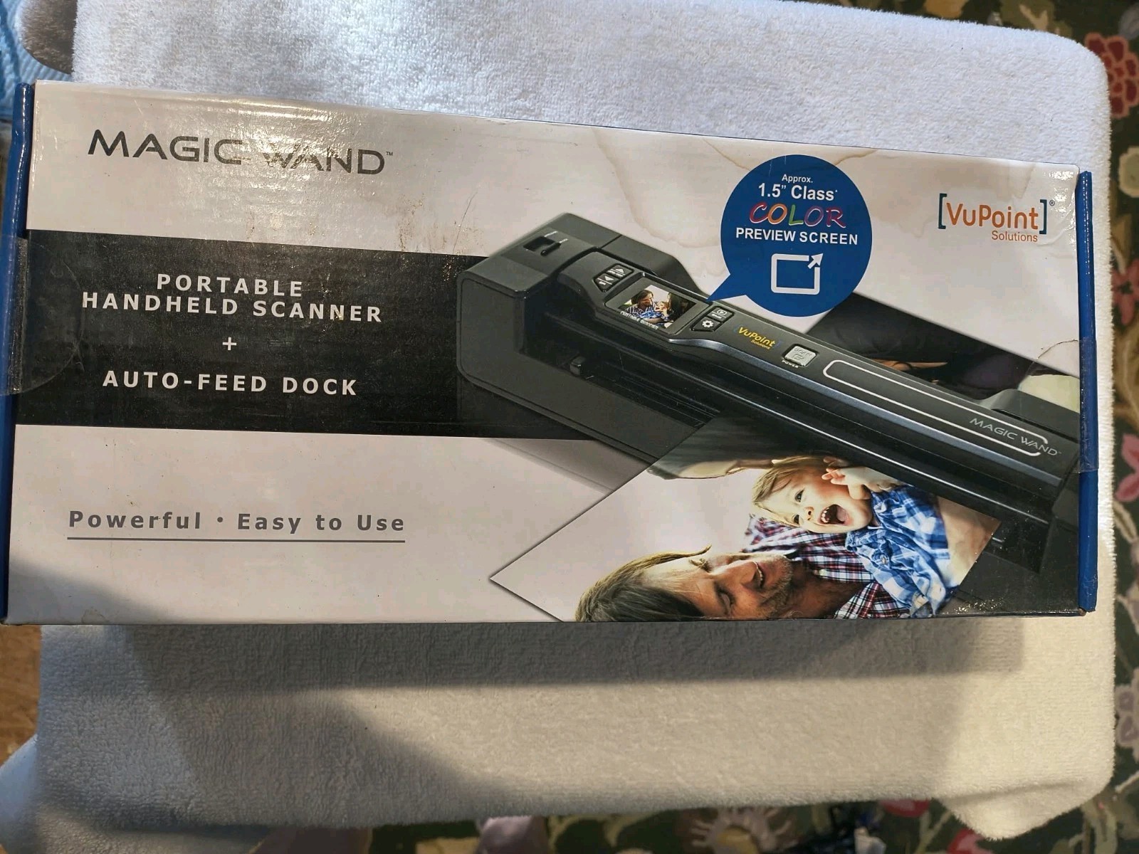 VuPoint Solutions Magic Wand Portable Scanner 600 DPI USB 2.0 w/ Auto-Feed Dock