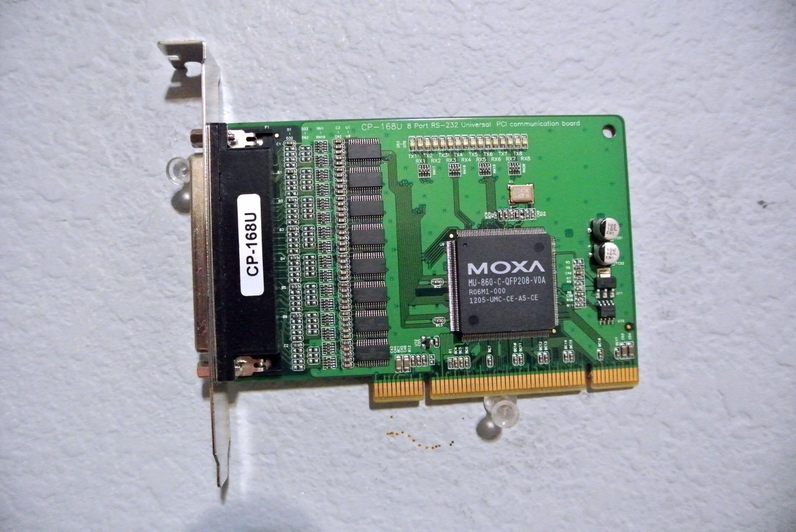 Moxa 8-port RS-232 SMART Universal PCI Serial Board CP-168U VER 2.1