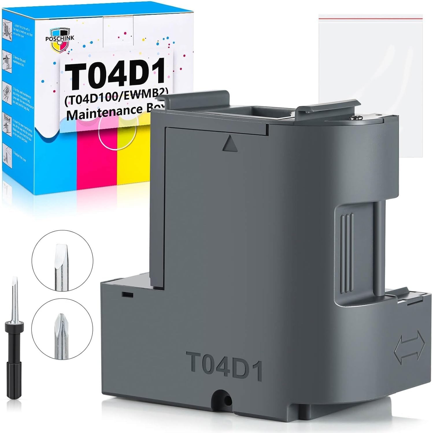 Compatible T04D1 Ink Maintenance Box for Multiple Models - Reliable & Leak-Free