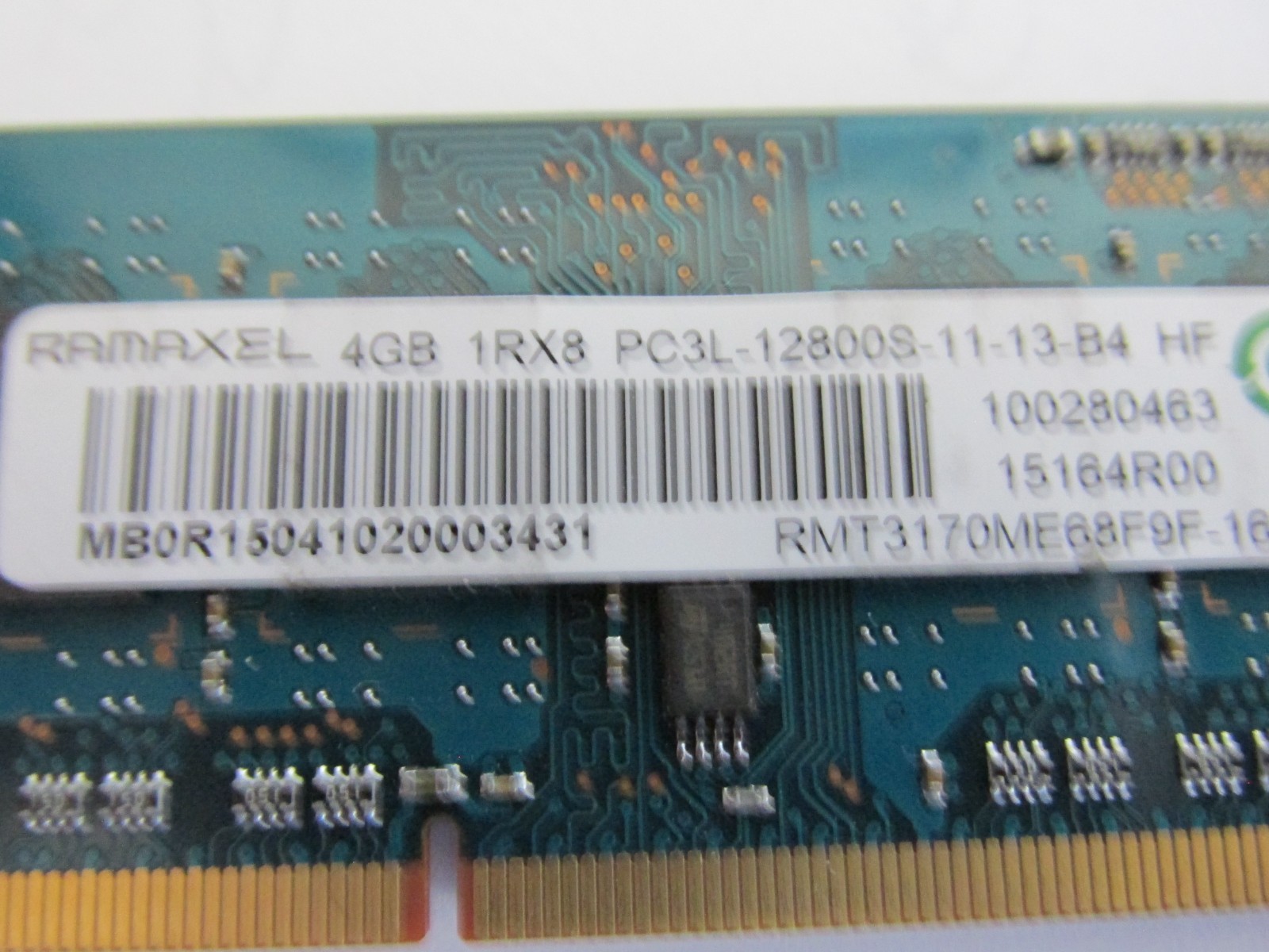 4gb RAMAXEL LENOVO  DDR3-1R 8 PC3L-1280S  204Pin  laptop memory