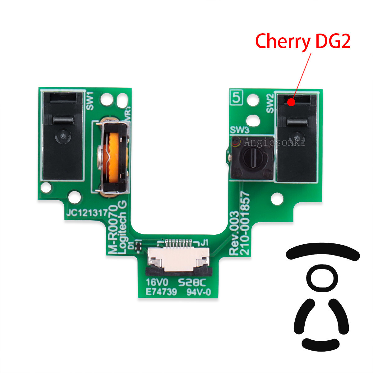Micro Switch Wheel Encoder Button Board for Logitech G Pro Wireless GPW GPX 