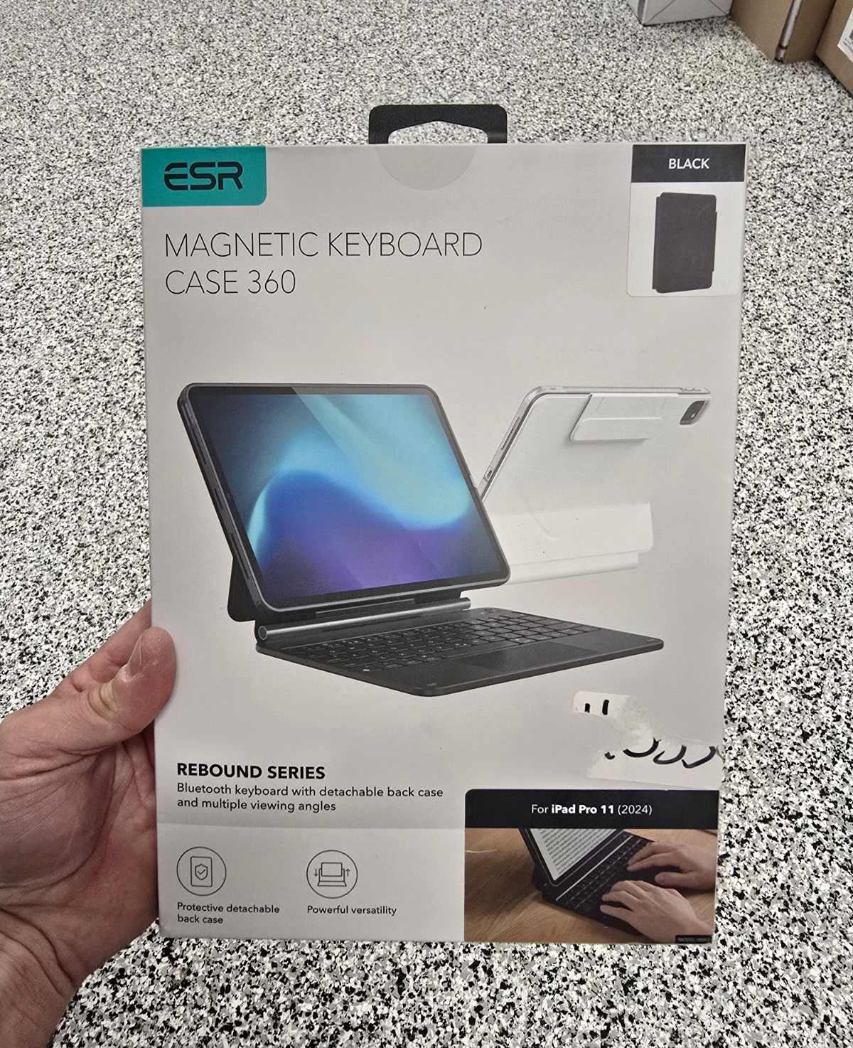 ESR Rebound Magnetic Bluetooth Keyboard Case for iPad Pro 11" Black
