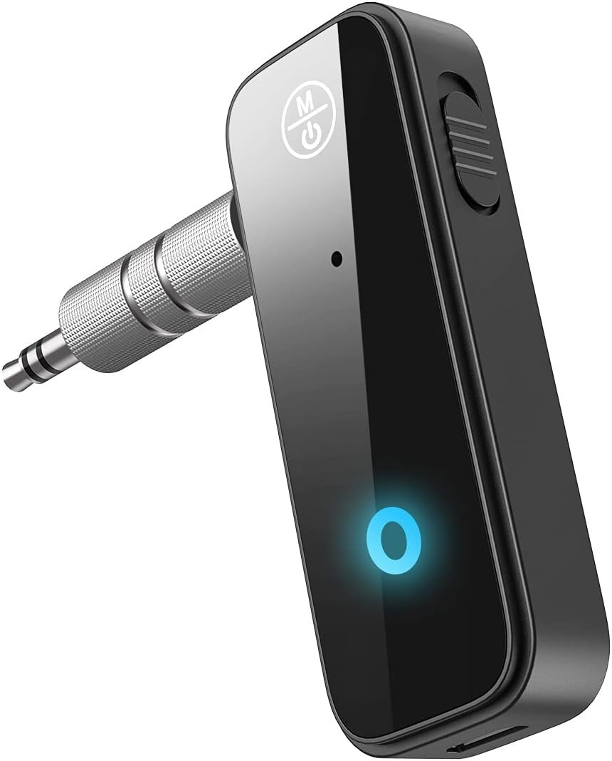 Compact Bluetooth 5.4 Audio Adapter for Car and Home - Hands-Free Calls Included