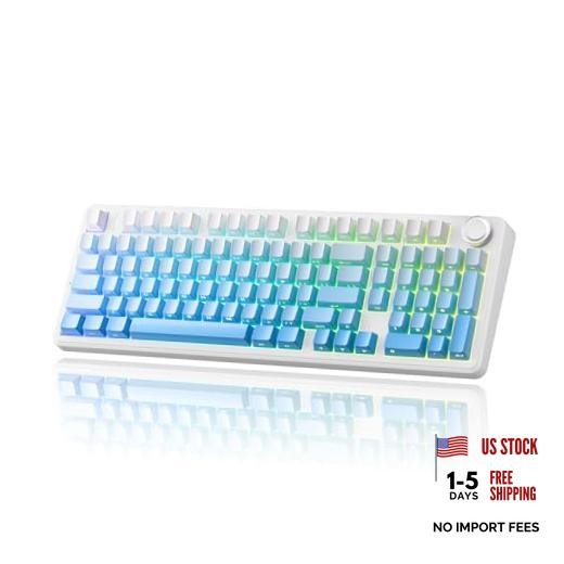 x Aula F99 Pro 99% Mechanical Gaming Keyboard – Wireless Blue Gradient
