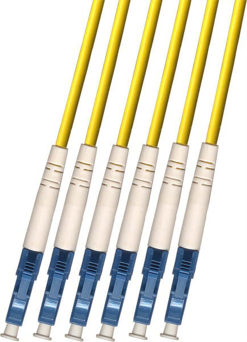 Direct Burial Outdoor LC 6 Strand Fiber Optic Cable Singlemode 9/125 30M Network
