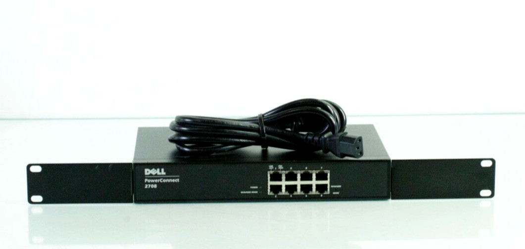 Dell PowerConnect 2708 Managed/Un-Managed 8Pt Gigabit Switch n05