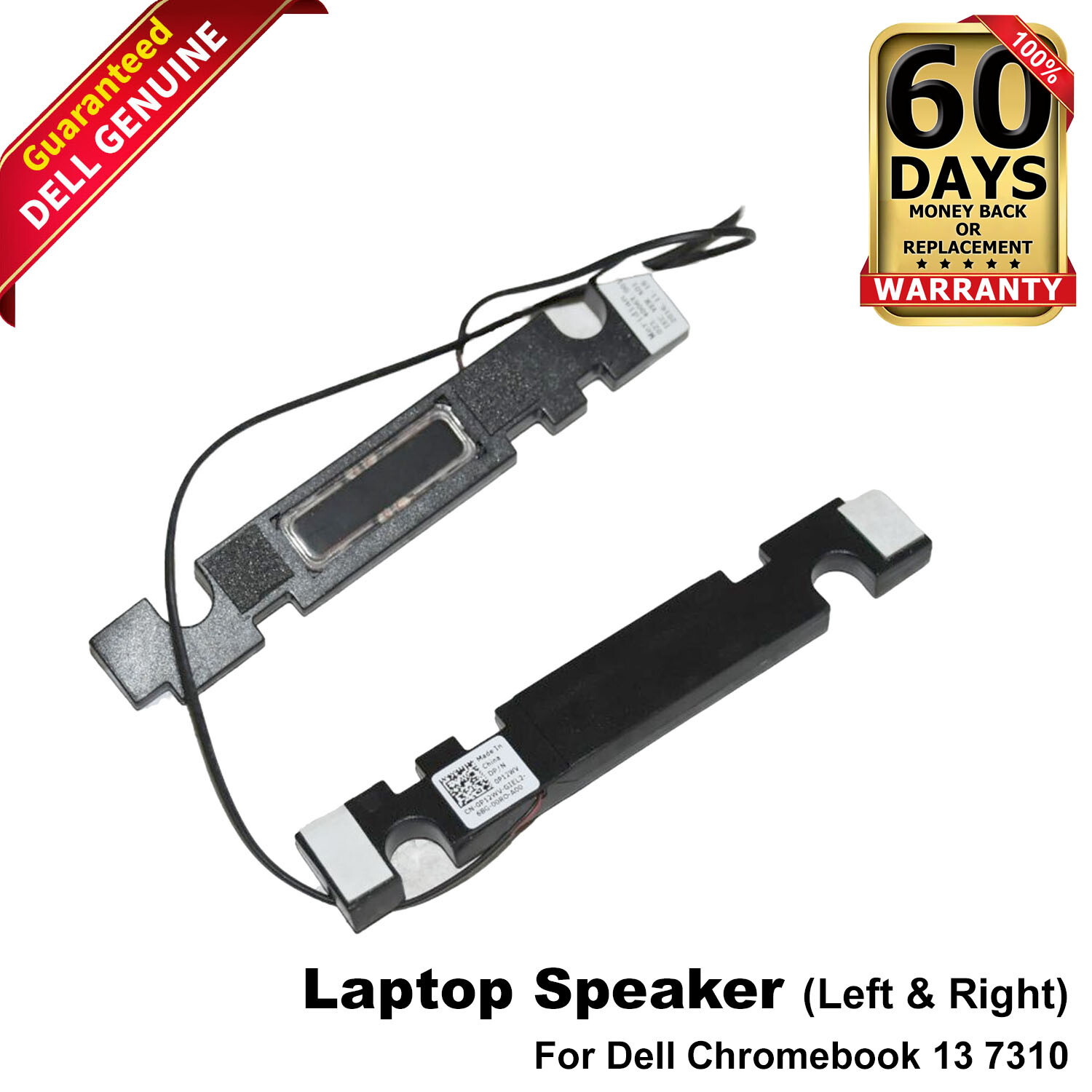 Lot x 2 New Dell Chromebook 13 7310 Replacement Speakers Left and Right P12WV