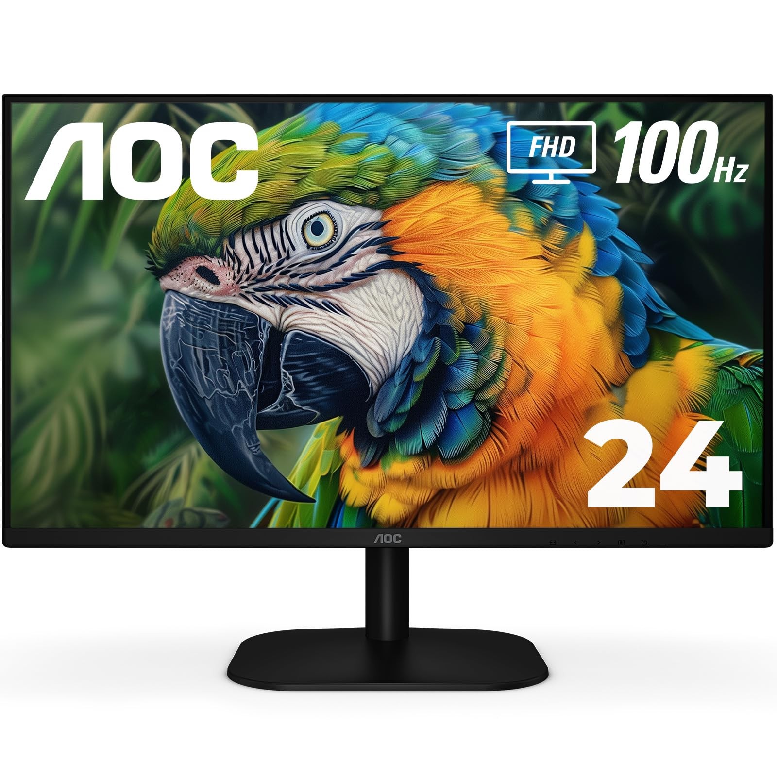 24B2H2 24” Frameless IPS Monitor, FHD 1920x1080, 100Hz, 106% sRGB, for Home a...