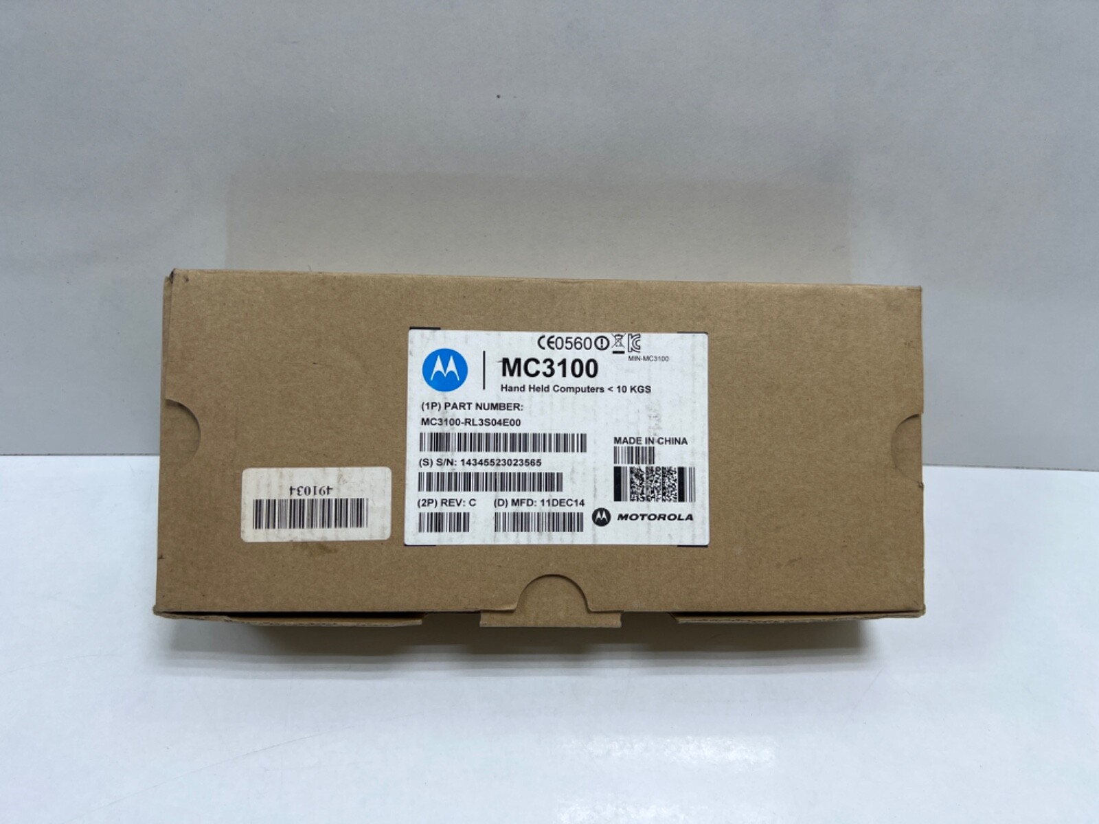 Motorola Symbol MC3100-RL3S04E00 Handheld Barcode Scanner (NEW)