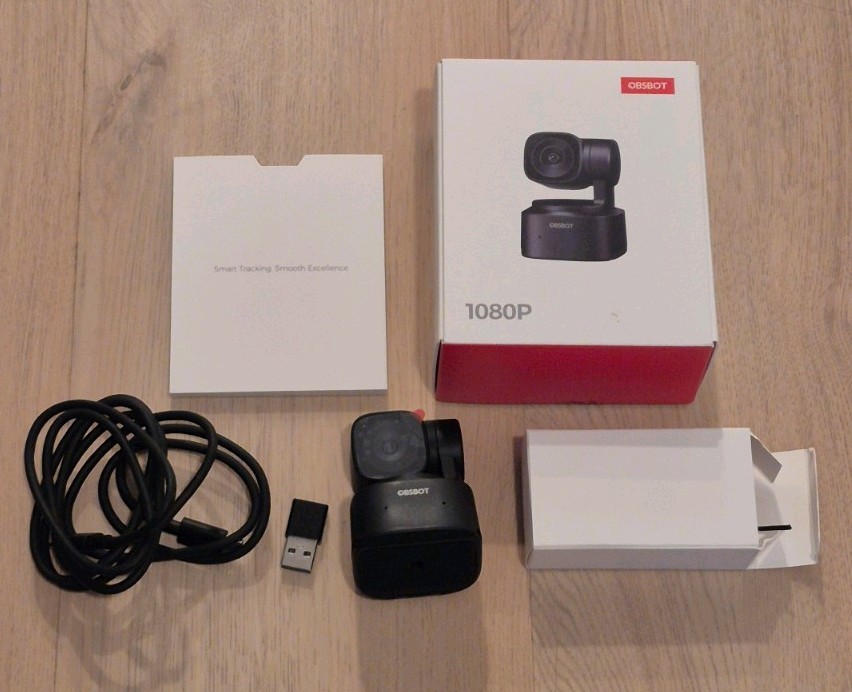 OBSBOT Tiny SE 1080P 100FPS Webcam for PC, AI Tracking PTZ Streaming Camera