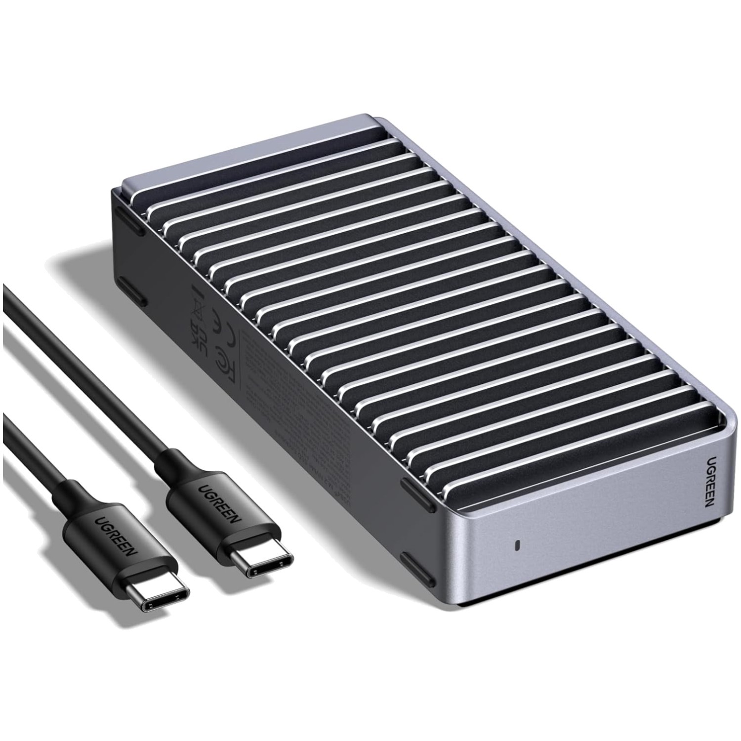 40Gbps M.2 NVMe Enclosure with Double-Sided Heat Dissipation