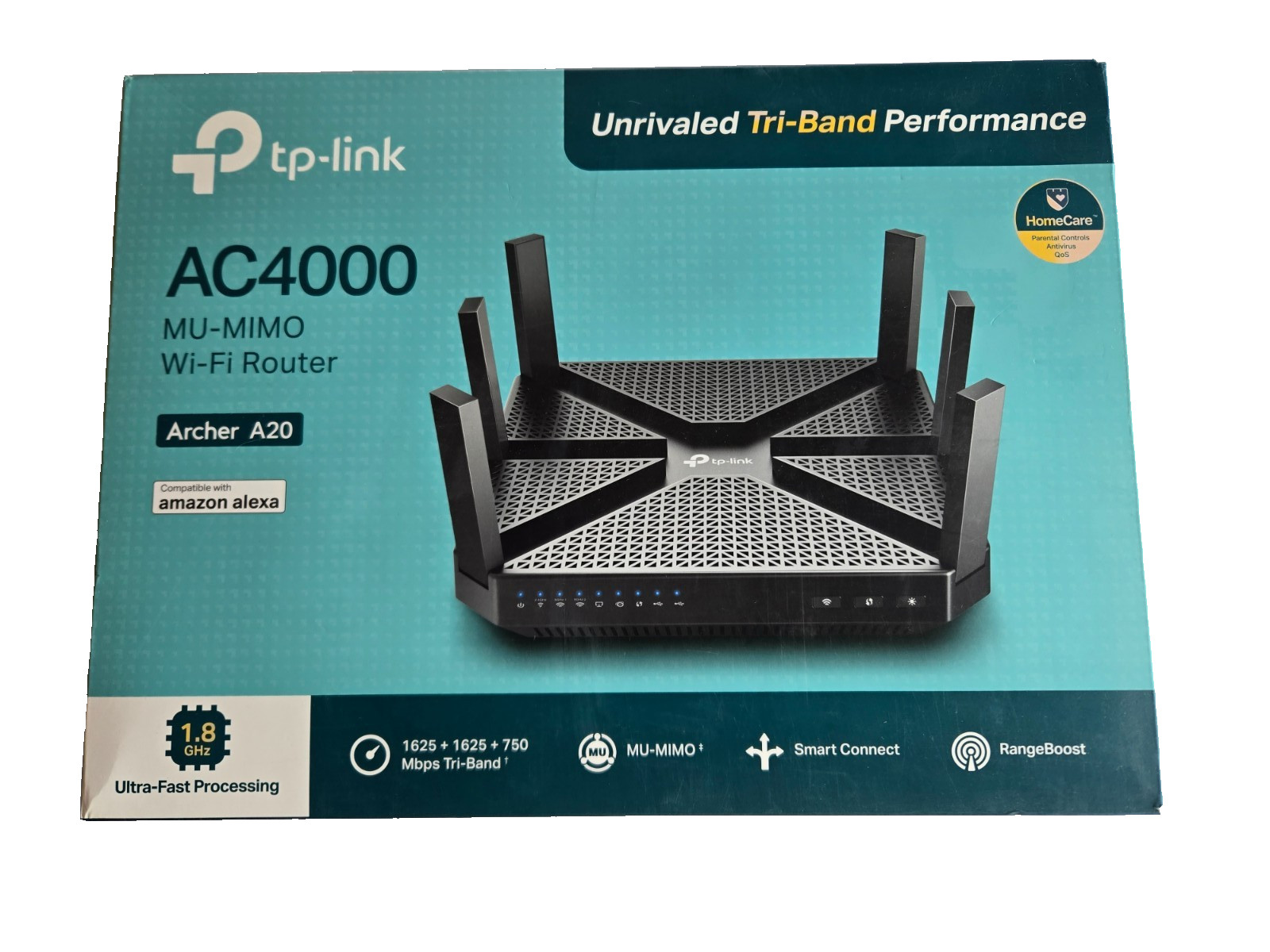 TP-Link Archer A20 V3.6 AC4000 Tri-Band WiFi 5 Router MU-MIMO w/ Box
