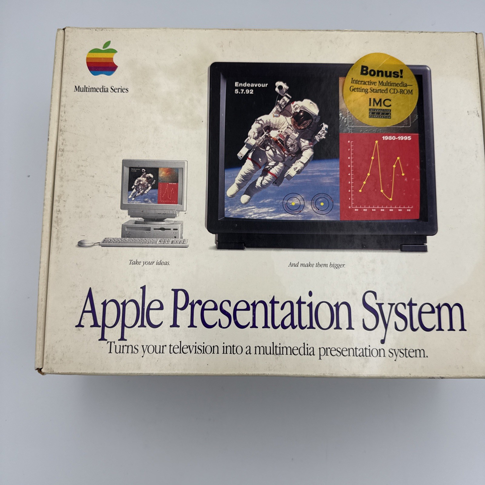 Vintage 1994 Apple Presentation System TV To A Multimedia System Open Box