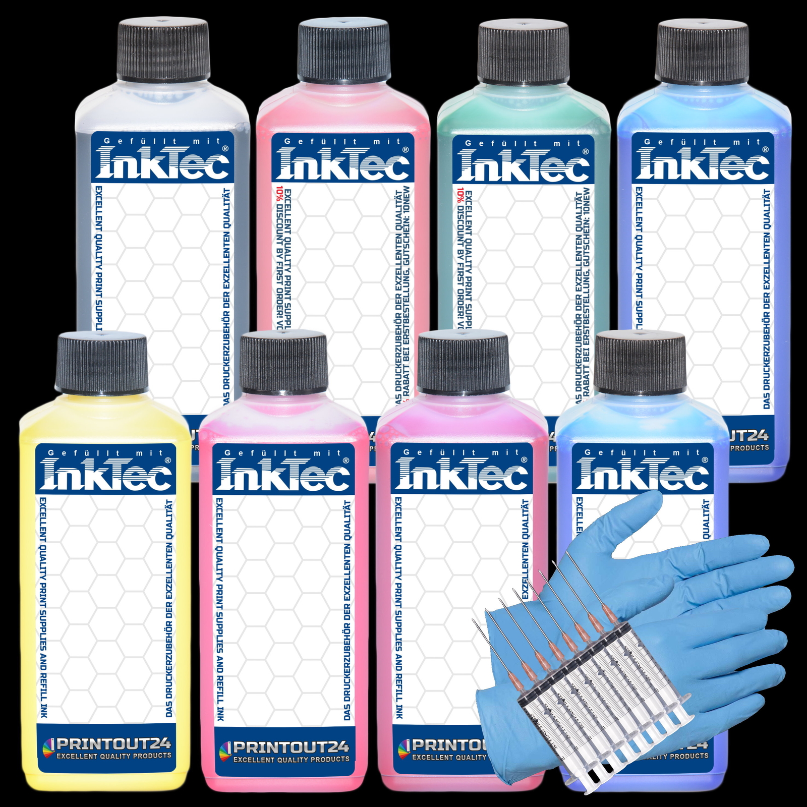 0.8L InkTec® Ink CISS Refill Ink Set For Canon ImagePROGRAF PRO4100S PRO6100S