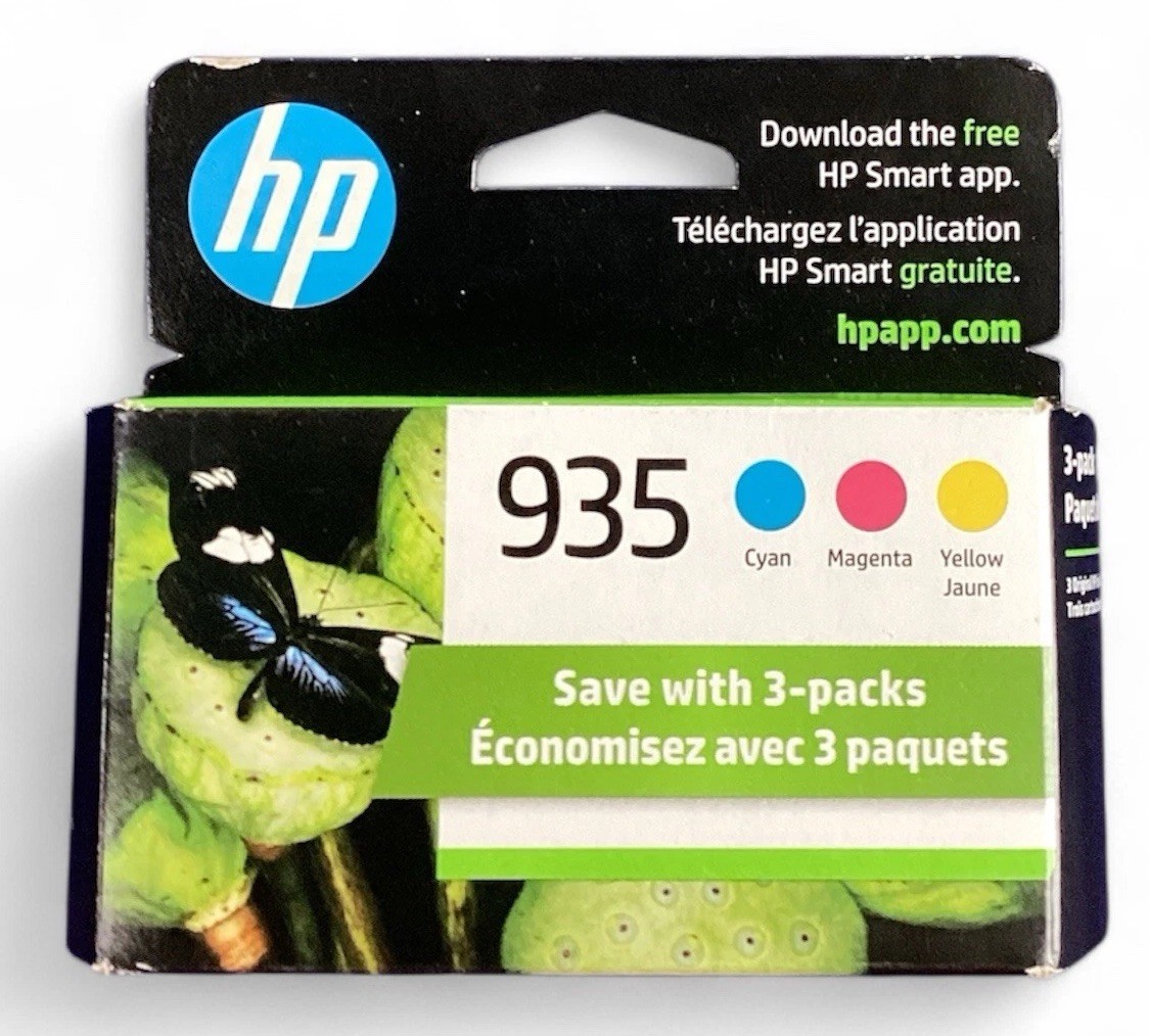 HP 935 (N9H65FN#140) Tri-Color Ink Cartridge 3/27 NEW