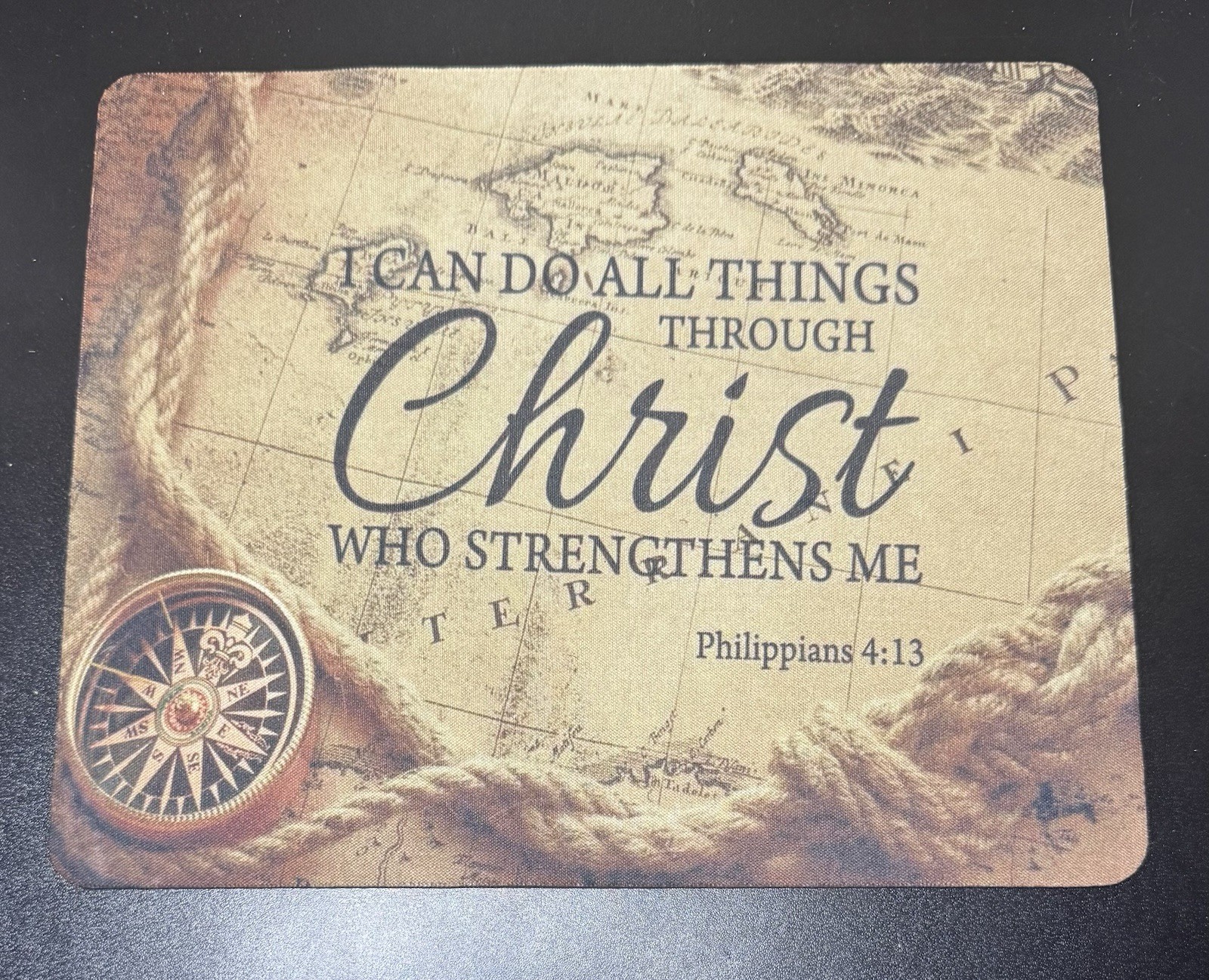 I Can Do All Things Through Christ Who Strengthens Me Computer Mouse Pad 9.5”x8”