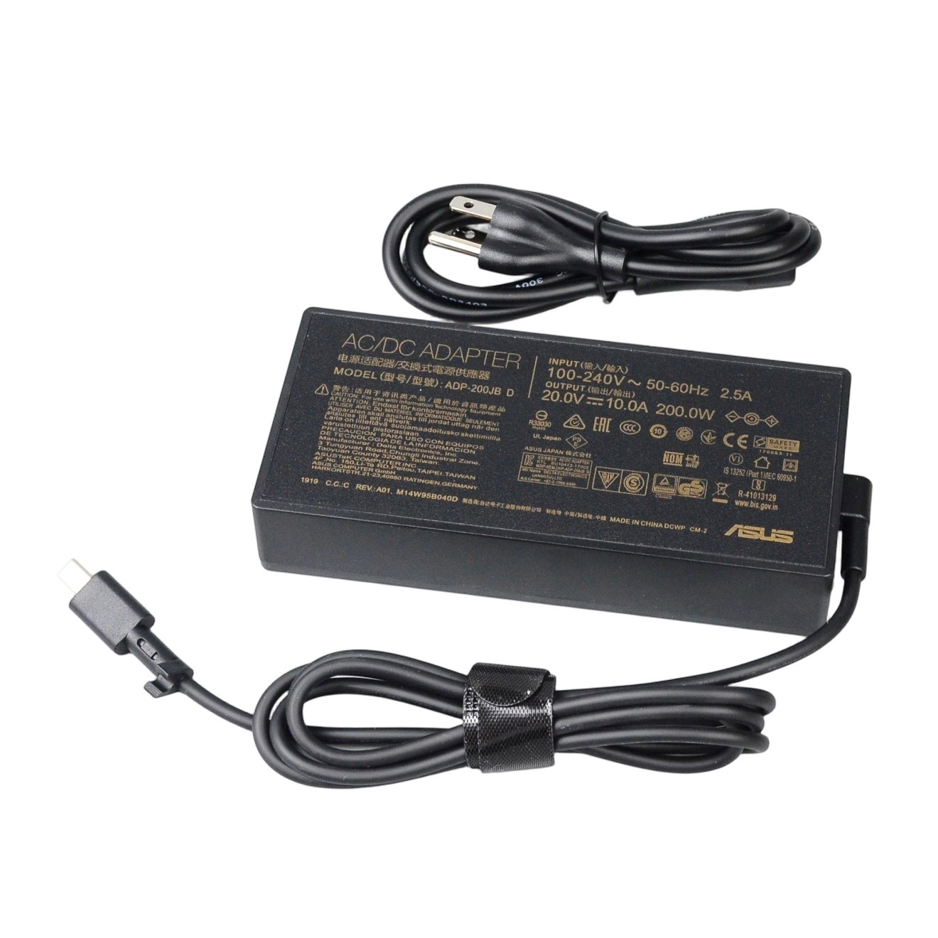 200W Laptop Charger for ASUS ROG Zephyrus G16 GU605 GA605 FA401 Rectangle Tip