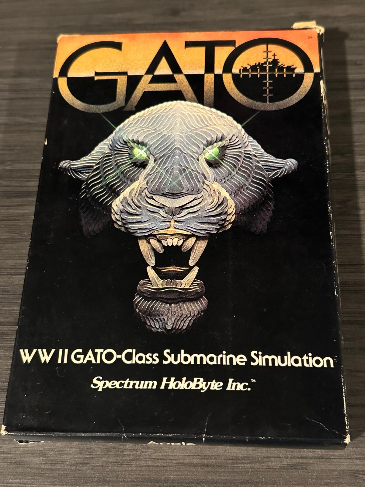 GATO Apple IIe IIc ll 2 128K computer game CIB Spectrum Holobyte