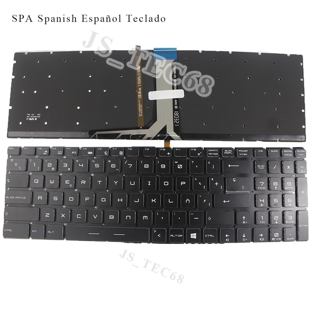New Keyboard For MSI MS-1785 MS-16L2 MS-17A1 MS-1781 MS-1782 MS-1783 RGB Backlit